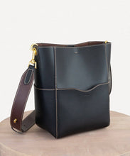 Load image into Gallery viewer, AALLYN - Jordan Bucket Bag - Tobacco/Silver