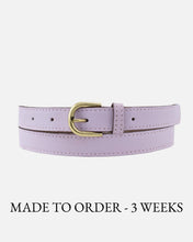 Load image into Gallery viewer, Amsterdam Heritage- Soft Skinny Leather Belt: Camel- S