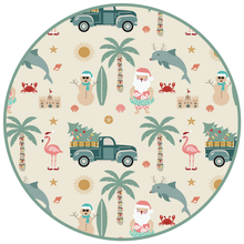 Load image into Gallery viewer, Emerson and Friends - Coastal Christmas Holiday Bamboo Kids Pajamas Sleep Set: Beige/Multi / 6/7T