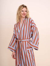 Load image into Gallery viewer, Bathen - Cabana Stripe Robe In Puff