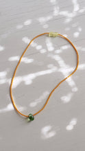 Load image into Gallery viewer, recycled lovers - 014 - Glass Pendant Necklace - light green Glass: Length - 16"