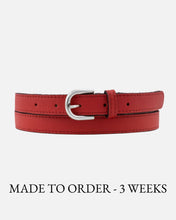 Load image into Gallery viewer, Amsterdam Heritage- Soft Skinny Leather Belt: Camel- XS