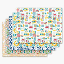 Load image into Gallery viewer, Nashville Wraps - Classic Print Tissue Paper Bulk Packed Sheets: French Blue Stripe / 120 Pack / 20x30"