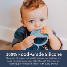 Load image into Gallery viewer, Babeehive Goods - Sunburst Teething Toy - Duck Egg Blue