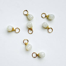 Load image into Gallery viewer, Sarah Cornwell - White Chalcedony Carved Bijou Charm