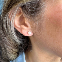 Load image into Gallery viewer, Sarah Cornwell - White Pearl Studs: 3-3.5mm