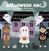Load image into Gallery viewer, Emerson and Friends - Halloween ABC Trick or Treat Alphabet Board Book Kids Gift