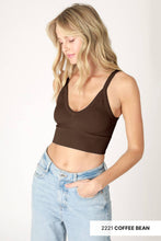 Load image into Gallery viewer, NIKIBIKI - NS8120 - Ribbed V-Neck Bra Top: 2248 Mulberry