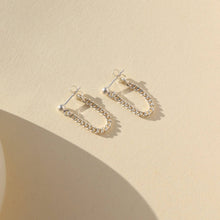 Load image into Gallery viewer, Token Jewelry - La Mer Studs I Everyday Chain Studs Earrings: 14k Gold Fill