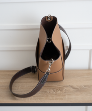 Load image into Gallery viewer, AALLYN - Jordan Bucket Bag - Tobacco/Silver
