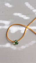 Load image into Gallery viewer, recycled lovers - 014 - Glass Pendant Necklace - light green Glass: Length - 16"