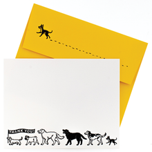 Load image into Gallery viewer, Smudge Ink - Dog Parade Note Cards with Letterpress Envelopes