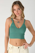 Load image into Gallery viewer, NIKIBIKI - NS8120 - Ribbed V-Neck Bra Top: 2248 Mulberry