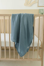 Load image into Gallery viewer, Lil North Co - Dusty Blue Muslin Single Swaddle