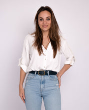 Load image into Gallery viewer, Amsterdam Heritage - Marin Gold Oval Buckle Belt Camel- M/L