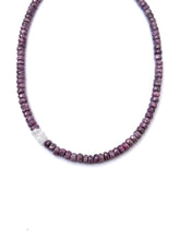 Load image into Gallery viewer, Cobalto Calcite Necklace with Moonstone Offset
