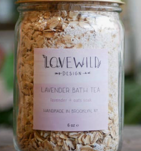 Large Lavender Bath Tea