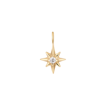 Load image into Gallery viewer, Weld Magic 14K Solid Gold + Diamond Compass Charm
