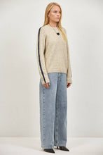 Load image into Gallery viewer, a.ren - PS2137 | Knit Round Neck Long Sleeve Sweater: Navy / S
