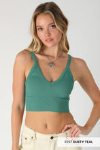 Load image into Gallery viewer, NIKIBIKI - NS8120 - Ribbed V-Neck Bra Top: 2248 Mulberry
