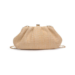 Urban Expressions - Triana Straw Frame Clutch - Natural