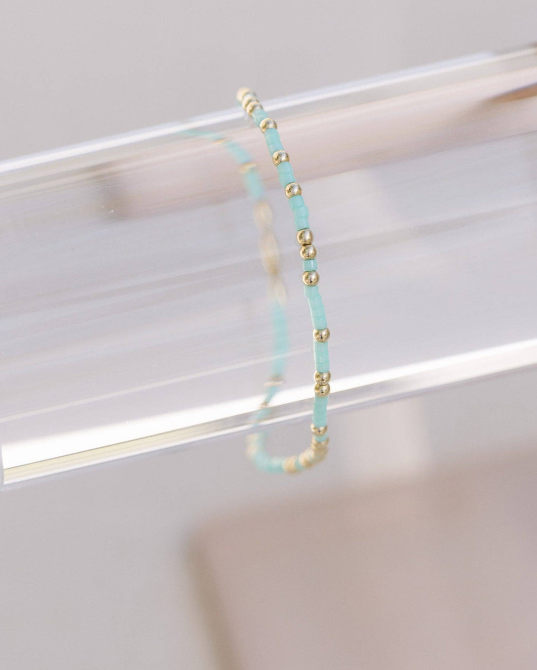 Coast and Cove - Goldie Sprinkle Beaded Bracelet- TEAL