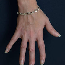 Load image into Gallery viewer, Jane Diaz NY - Long Rectangle Link Bracelet
