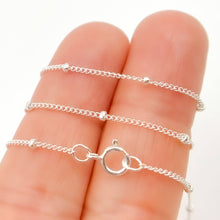 Load image into Gallery viewer, Tresor J Inc. - 444SSN. Sterling Silver Satellite Necklace: Silver / 16 inch / Satellite
