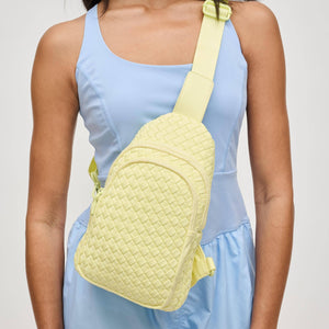 Sol and Selene - Beyond The Horizon - Woven Neoprene Sling Backpack: Cream
