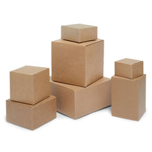 Load image into Gallery viewer, Nashville Wraps - Recycled Brown Kraft Gift Boxes: 100 Pack / 4x4x2"
