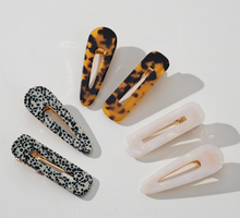Load image into Gallery viewer, Adorro - Printed Barrette Hair Clips
