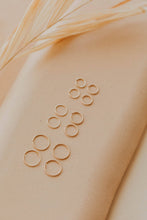 Load image into Gallery viewer, Hello Adorn - Tiny Hoops | 14kt Gold Fill + Sterling Silver: Twisted / 14kt Gold Fill / 7mm
