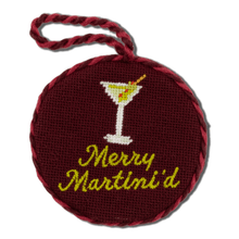 Load image into Gallery viewer, Furbish Studio - Needlepoint Ornament - Merry Martinid
