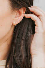 Load image into Gallery viewer, Hello Adorn - Tiny Hoops | 14kt Gold Fill + Sterling Silver: Twisted / 14kt Gold Fill / 7mm
