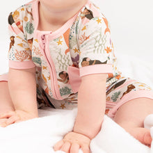 Load image into Gallery viewer, Emerson and Friends - Mermaid Bamboo Shortie Romper
