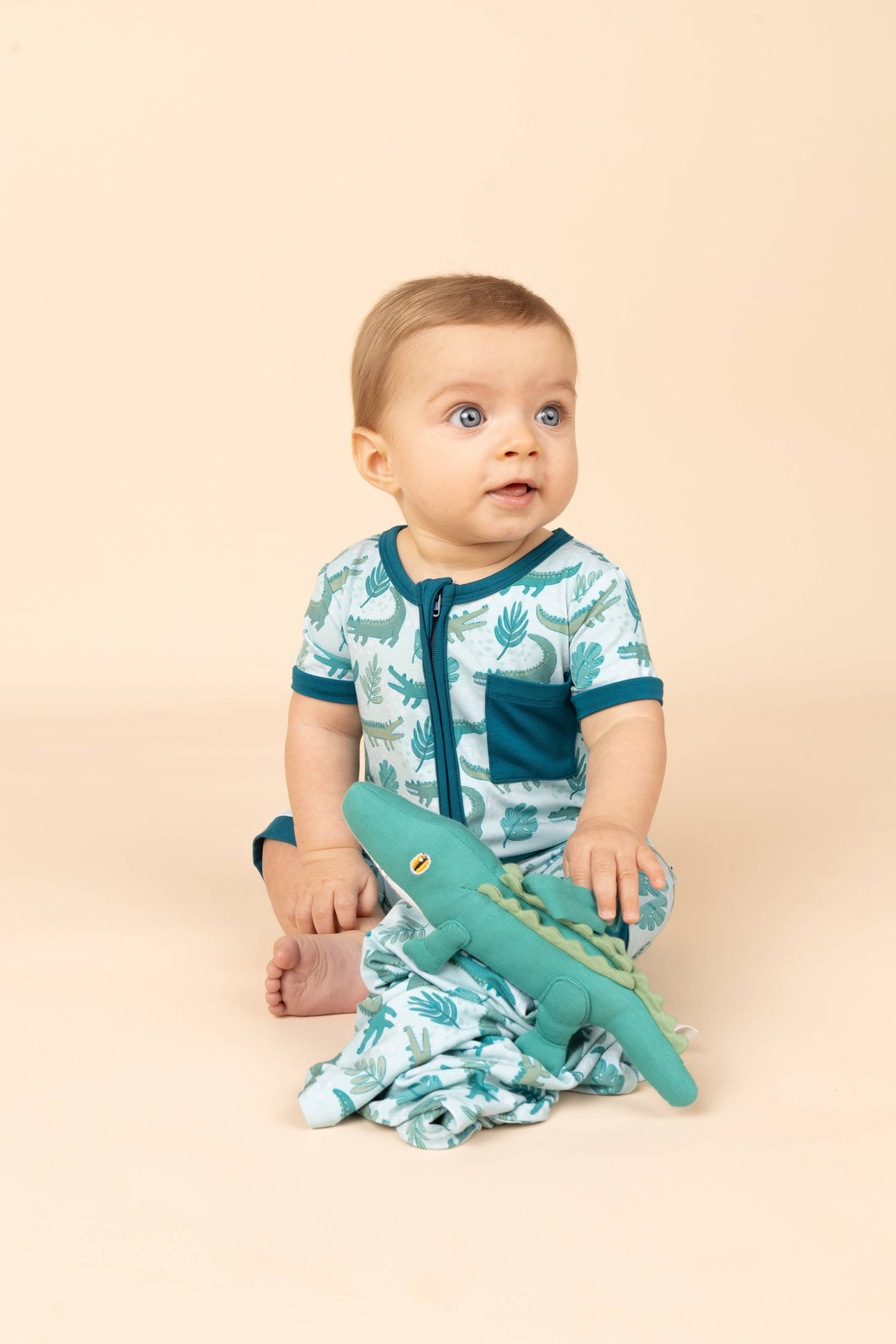 Emerson and Friends - Later Gator Alligator Shortie Romper