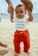 Load image into Gallery viewer, Finn + Emma - Crawl Walk Surf Onesie
