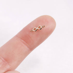 14K Gold Infinity Charm