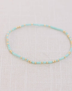 Coast and Cove - Goldie Sprinkle Beaded Bracelet- TEAL