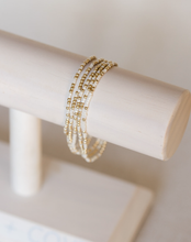 Load image into Gallery viewer, Coast and Cove - Goldie Sprinkle Beaded Bracelet- WHITE
