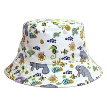 Load image into Gallery viewer, Emerson and Friends - Manatee Reversible Bucket Hat: Kids
