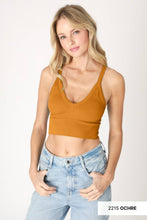 Load image into Gallery viewer, NIKIBIKI - NS8120 - Ribbed V-Neck Bra Top: 2256 Pearl Blush
