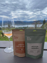 Load image into Gallery viewer, Liv Artisanal - Lime &amp; Saffron Almonds (57g)
