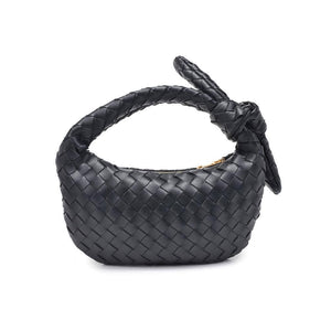 Urban Expressions - Lizbeth Woven Knot Clutch - Oatmilk