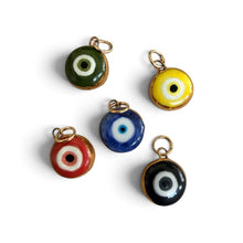 Load image into Gallery viewer, Shá Parlé - Evil Eye Charm: Blue / Gold Luster

