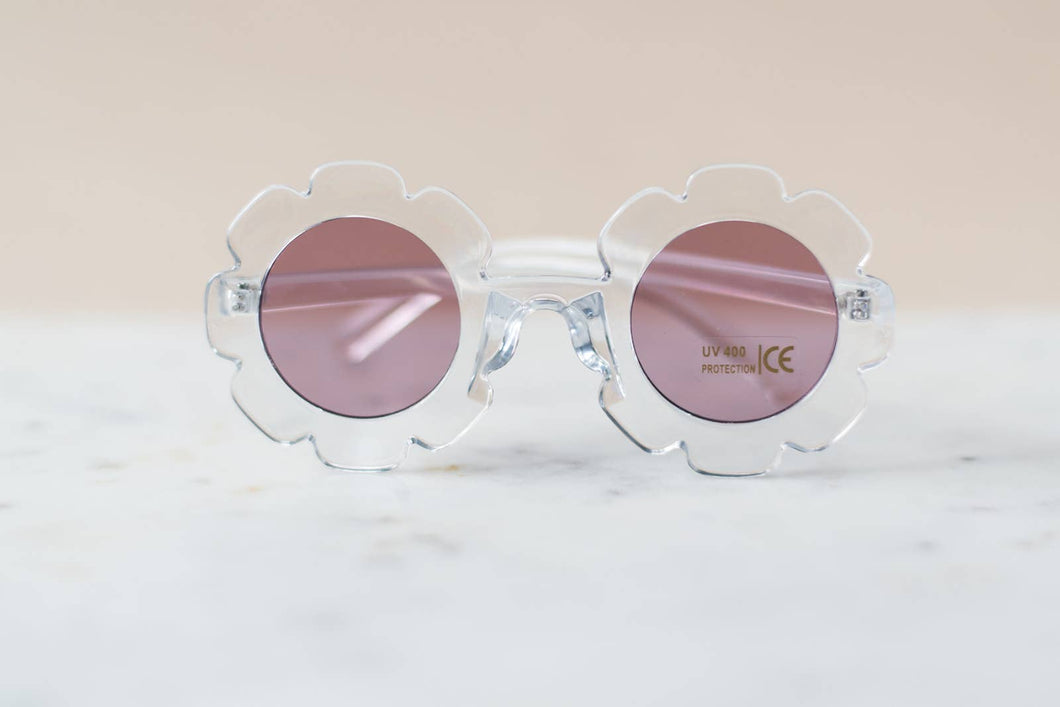 Babeehive Goods - Toddler & Kid Daisy Sunglasses- Clear