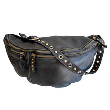 Load image into Gallery viewer, Bolsa Nova Handbags - Bella Large Leather Sling Bag: Mushroom
