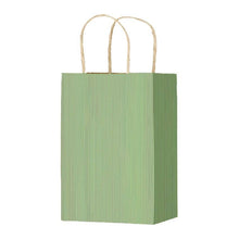 Load image into Gallery viewer, Box &amp; Wrap - Samples - Varnish Stripe Color Bags: Sage Varnish Stripe - Matte Shopping Bags / 5-1/4 x 3-1/4 x 8-3/8" / Sample/1
