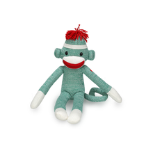 Load image into Gallery viewer, Plushland - 20&quot; Sock Monkey Stuffed Animal: Pink

