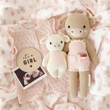 Load image into Gallery viewer, cuddle+kind - Ava the cow (powder pink), gives 10 meals: Little - 13"
